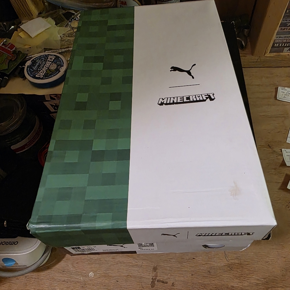 Puma Minecraft Men's Suede Sneakers - Brown & Green - Picture 7 of 7